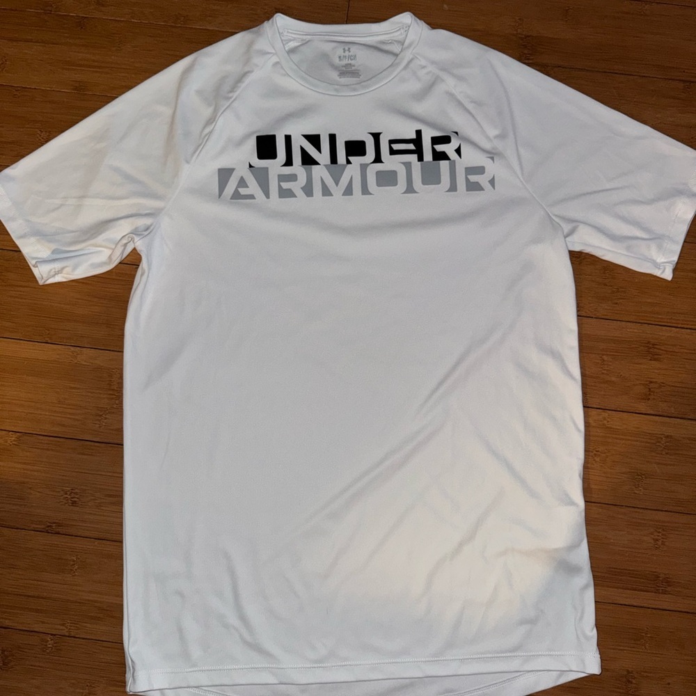 Under Armour Men's White Short Sleeve Tee